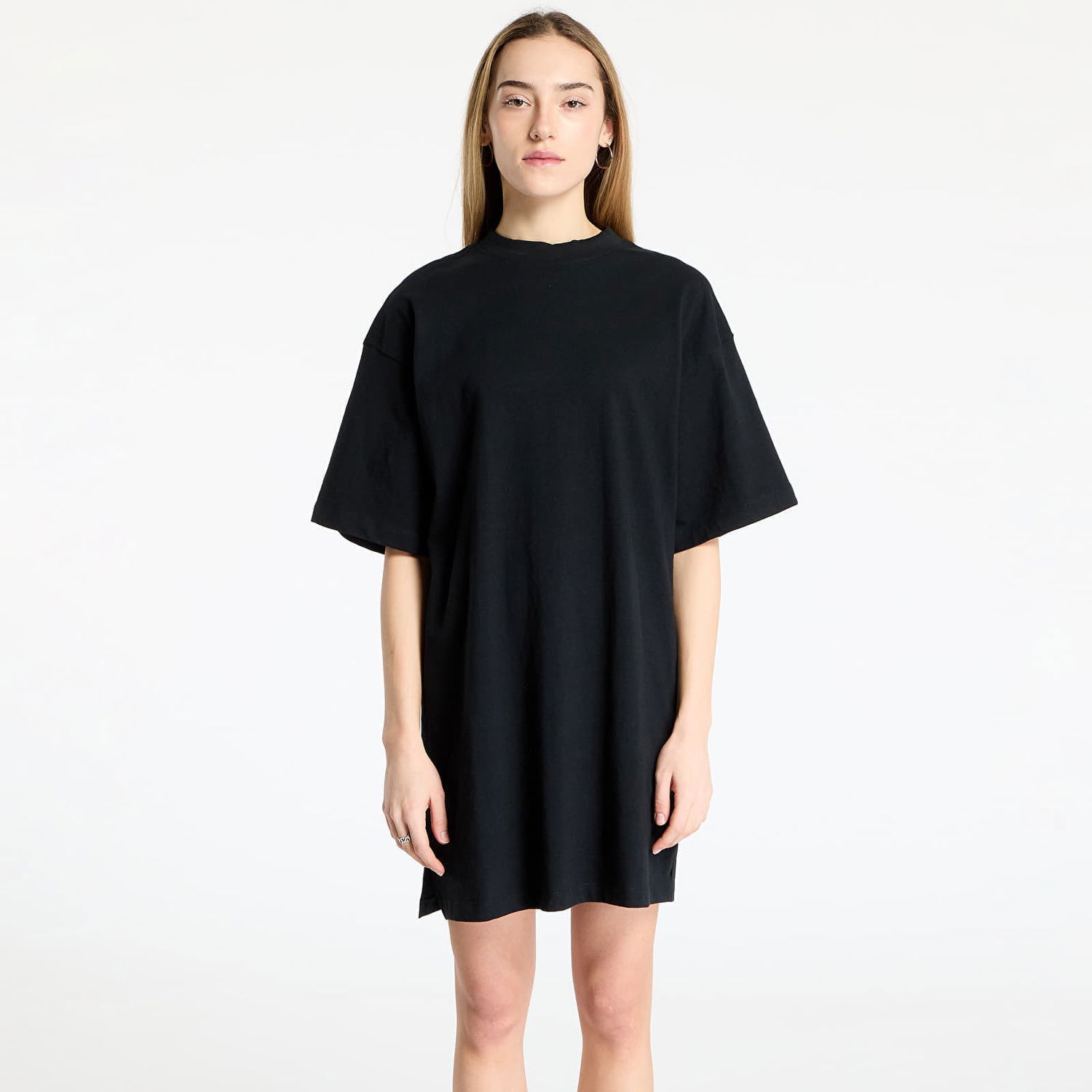 Šaty Urban Classics Urban Classics Organic Heavy Oversized Tee Dress Čierna | TB5052-00007, 0