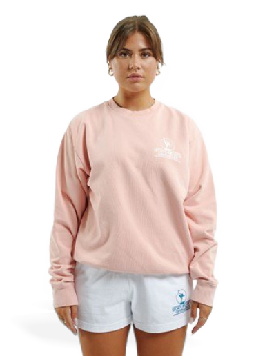 Mikina Sporty & Rich Gymnastics Crewneck Ružová | CR481RO