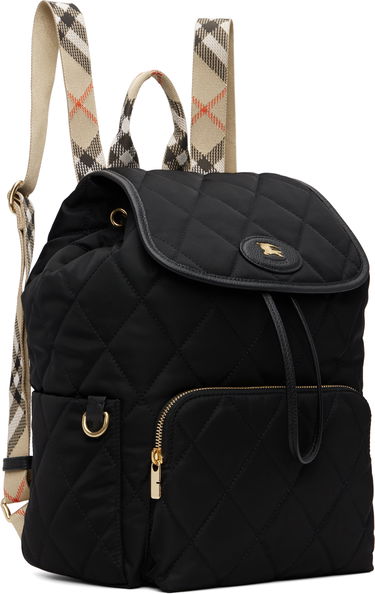 Batoh Burberry Burberry Horseshoe Quilted Backpack Čierna | 8114394, 1