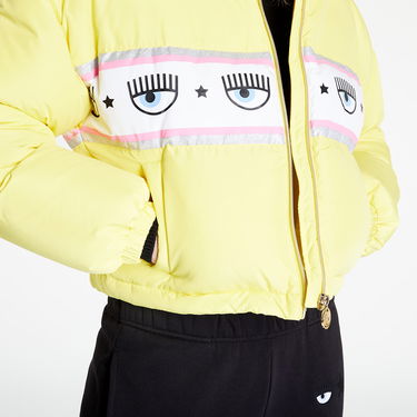 Prešívaná bunda Chiara Ferragni Logo Print Puffer Jacket Žltá | 73CBUD03CQS17604, 3