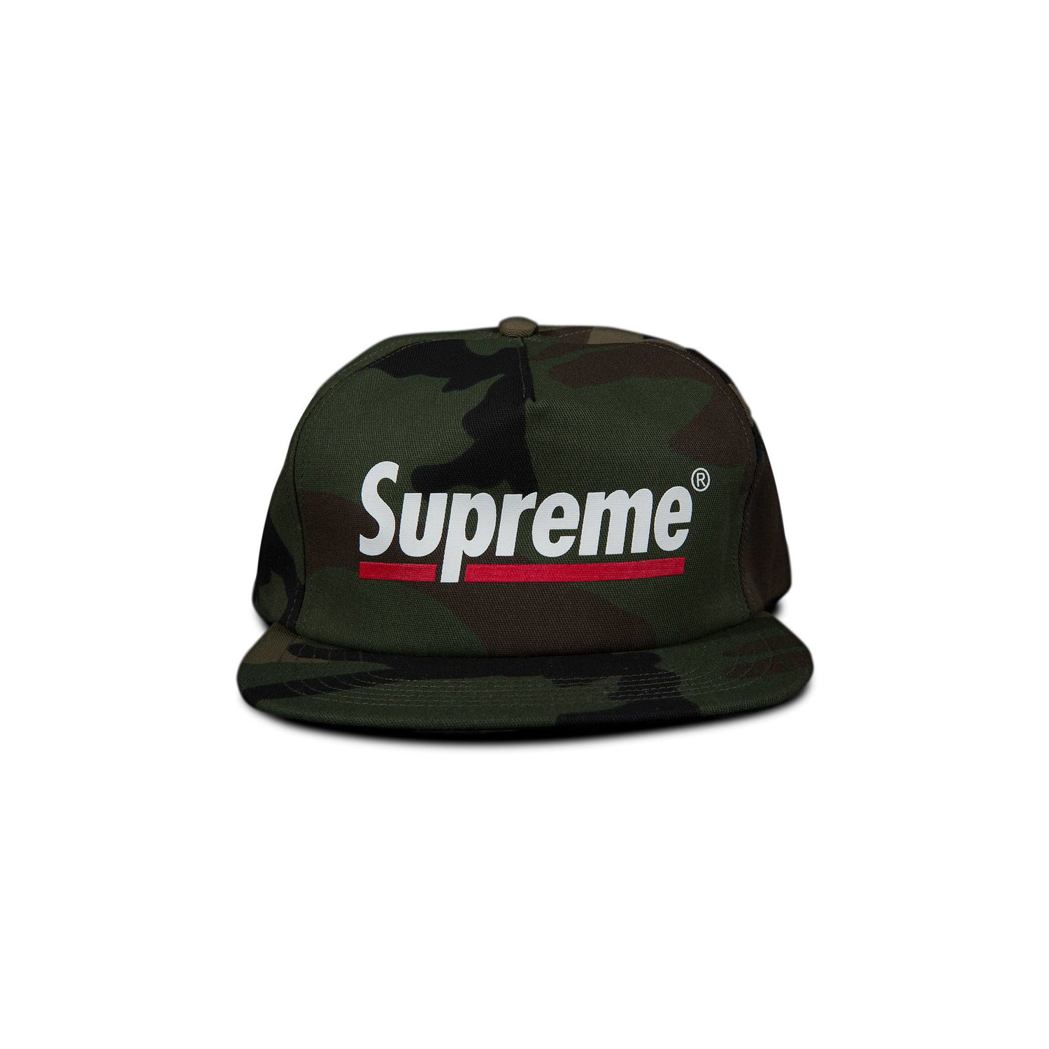 Šiltovka Supreme Underline 5-Panel Zelené | SS20H55 WOODLAND CAMO, 1