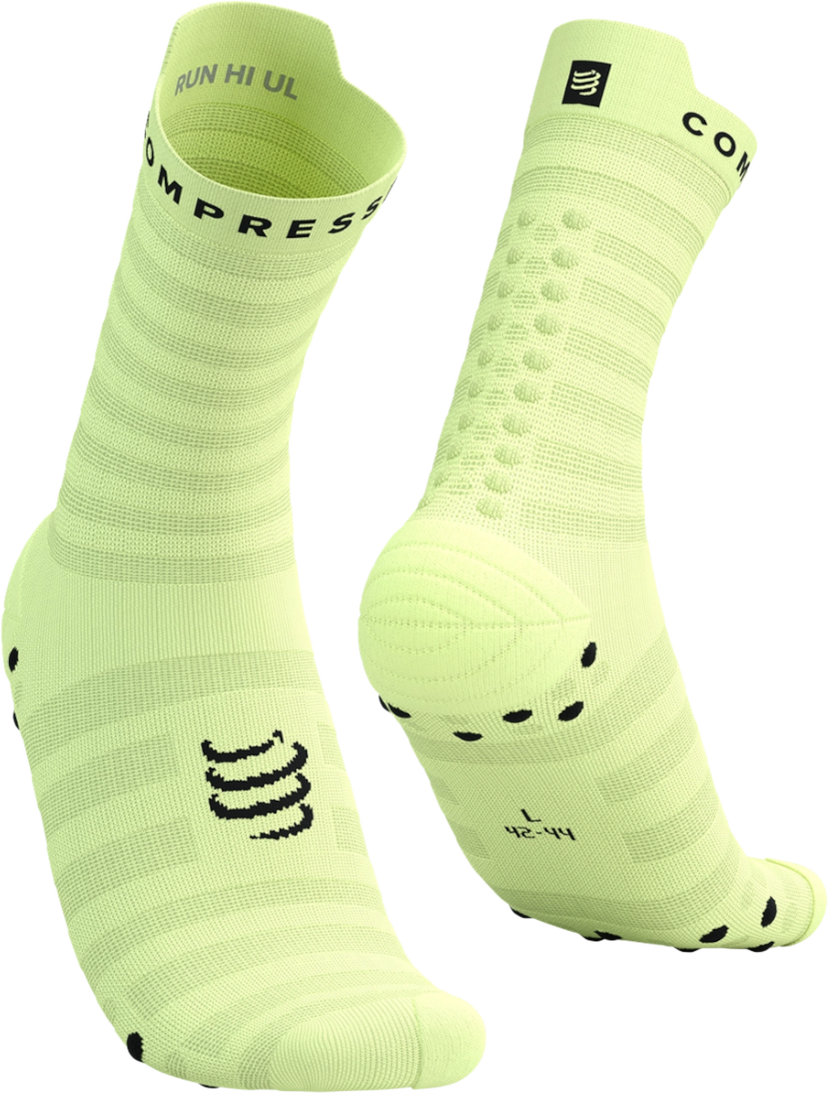 Ponožky Compressport Compressport Pro Racing Socks v4.0 Ultralight Run High Zelené | xu00050b6043