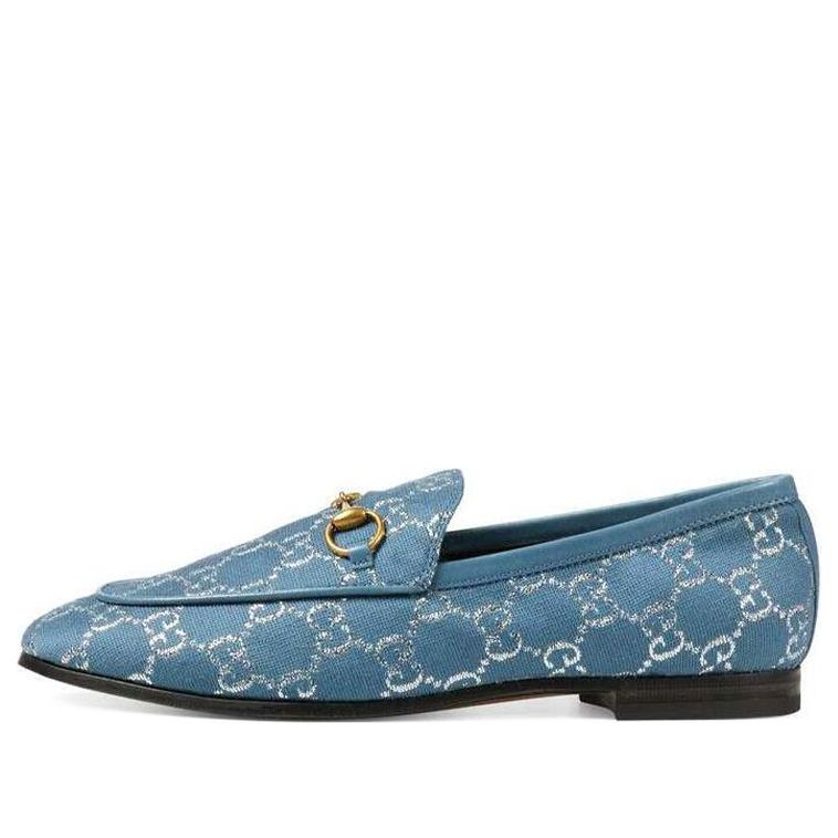 Tenisky a topánky Gucci Gucci Jordaan GG Canvas Loafers Modrá | 431467-2C820-4691