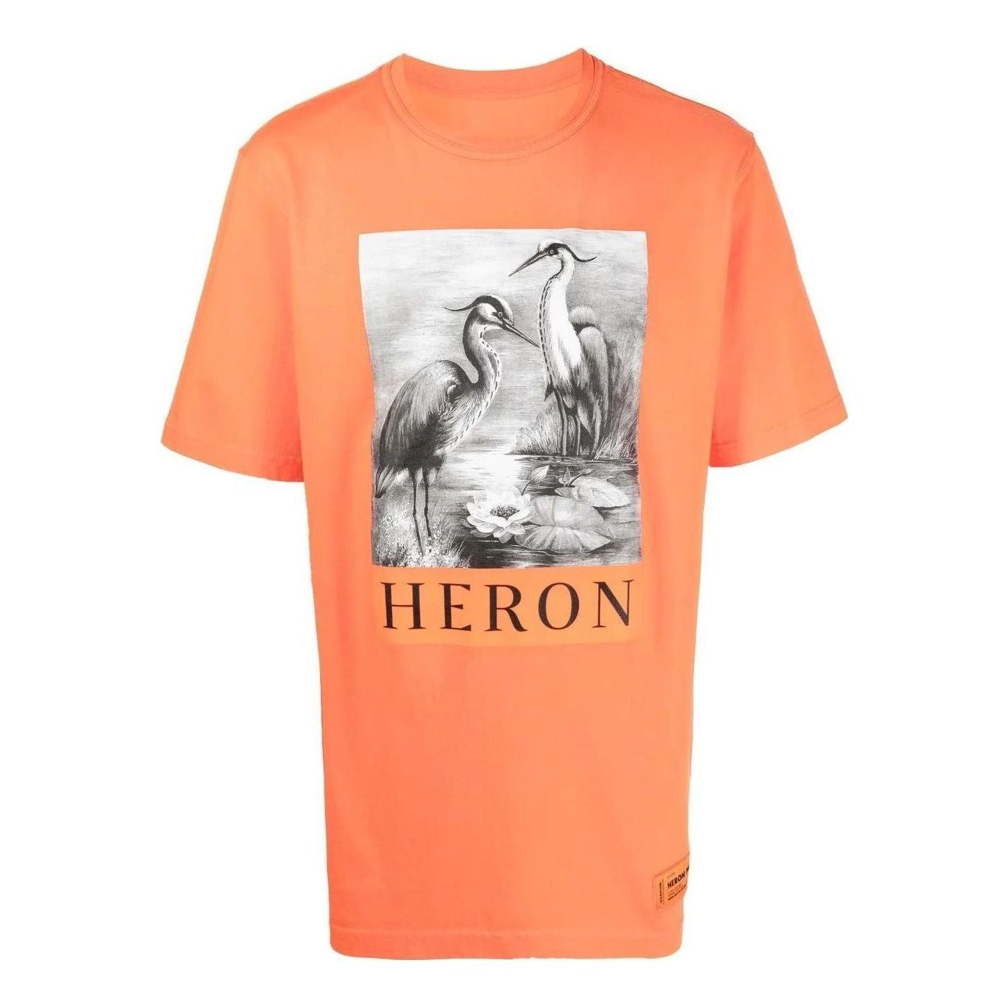Tričko HERON PRESTON Heron Preston T-Shirt With Bird Print Oranžová | HMAA026C99JER0012210, 0
