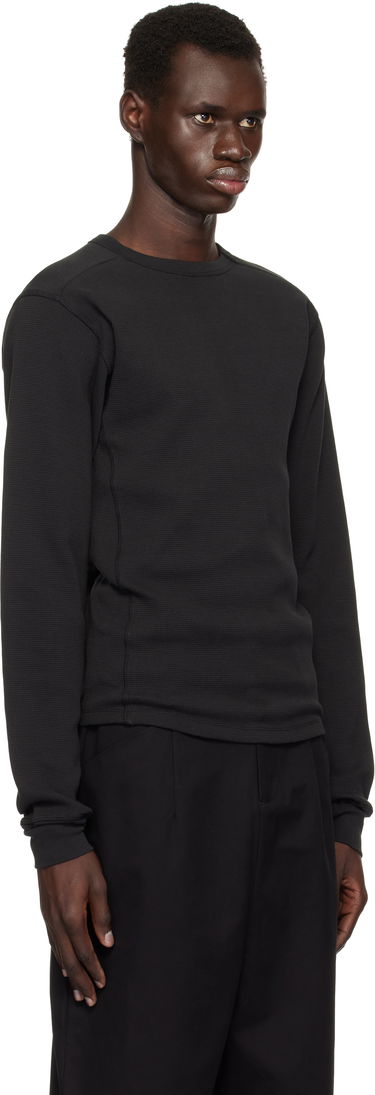 Sveter Entire Studios Entire Studios Thermal Long Sleeve T-Shirt Čierna | ES2260SO, 1