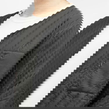 Bunda Rains Banja Liner Quilted V-Neck Jacket with Zippered Chest Pocket Čierna | 21670-01, 5