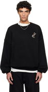 ESSENTIALS Holiday Embroidered Merino Crewneck Sweater