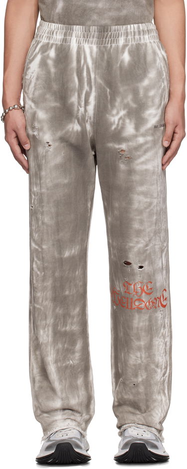 Tepláky We11done We11done Distressed Tie-Dye Sweatpants Šedá | WD-TA0-25-721-U-BK, 0