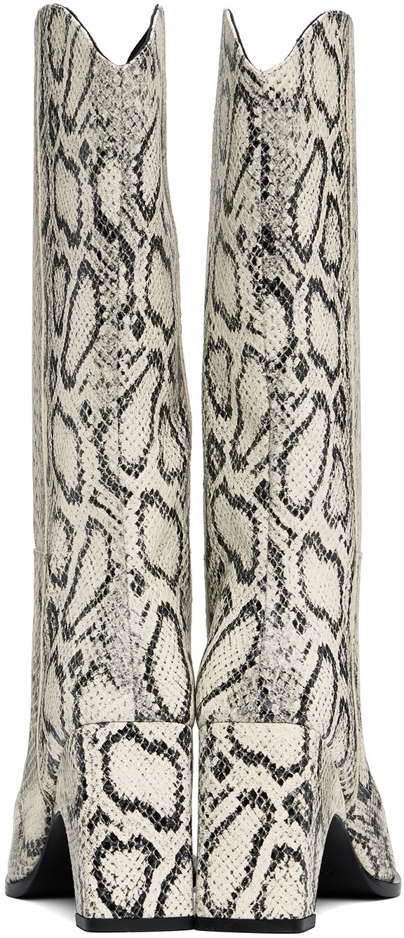 Snake Print Bridge Cowboy Boots