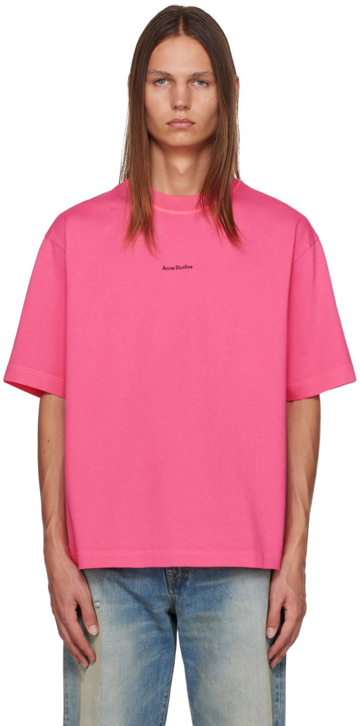 Tričko Acne Studios Relaxed Fit T-Shirt Ružová | BL0278-, 0