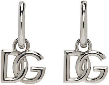 Náušnice Dolce & Gabbana Silver Logo Earrings Metalická | WEN5L3W1111, 0