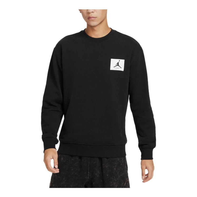 Mikina Jordan Air Jordan Logo Crewneck Sweatshirt Čierna | FB3910-010