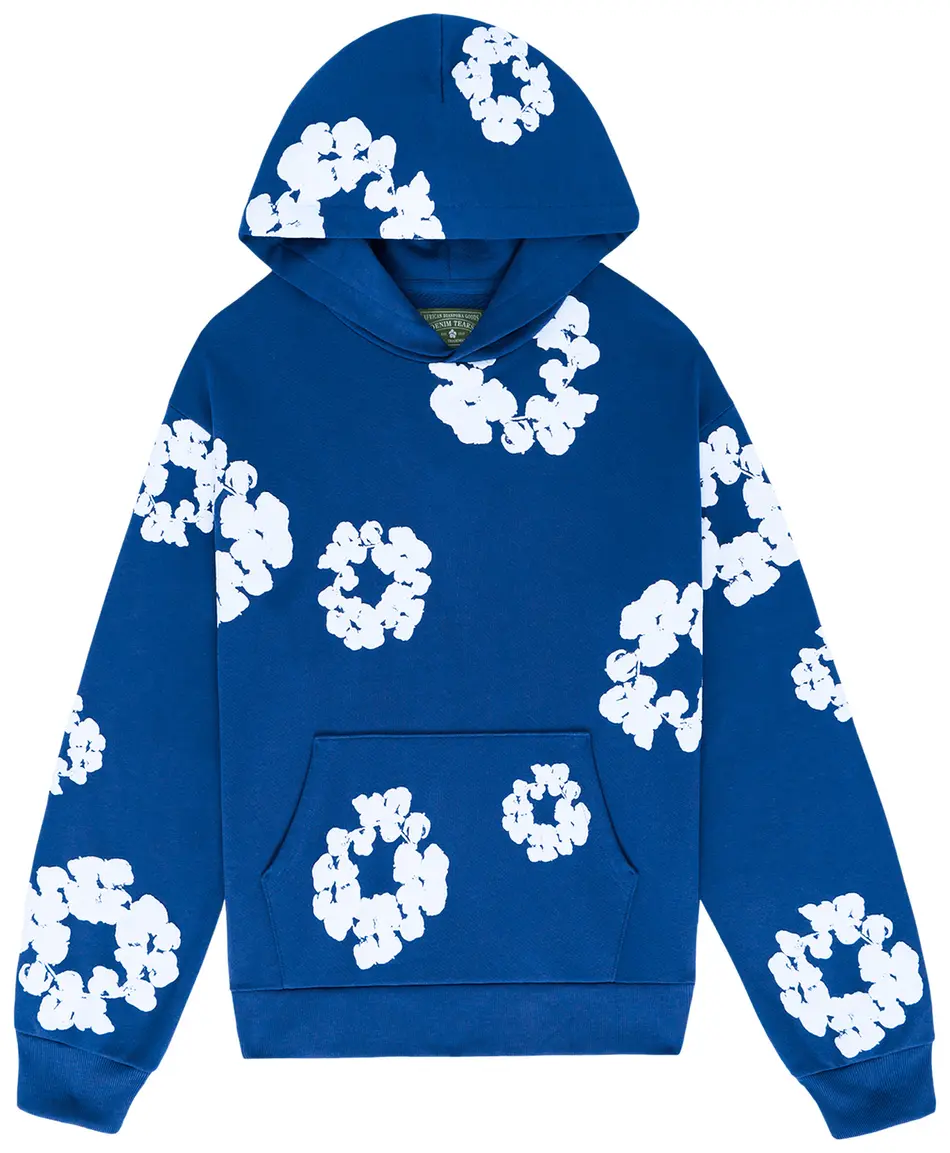 Mikina Denim Tears Denim Tears Cotton Wreath Hoodie S Modrá | 301-020-30-BLUE, 0