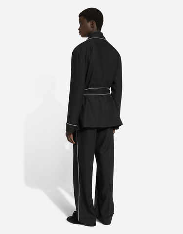 Nohavice Dolce & Gabbana Wool Pants Čierna | GP073TFU2SBN0000, 3