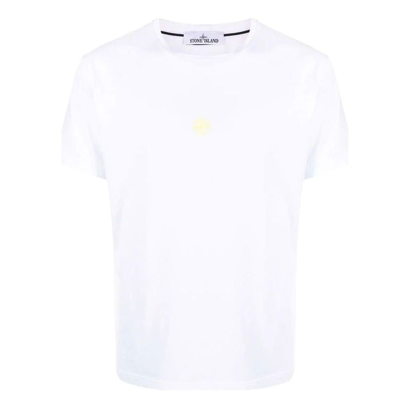 Tričko Stone Island Airbrushed Cotton T-Shirt Biela | 76152NS97-V0001