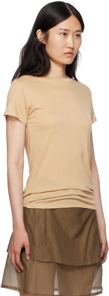 Tričko Baserange Semi-Sheer T-Shirt Béžová | TOCT-BL-000, 1