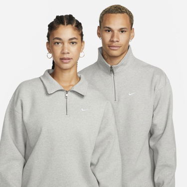 Mikina Nike SOLO SWOOSH 1/4-Zip Top Šedá | DQ5209-063, 4