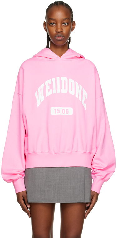 Mikina We11done We11done Old School Campus Hoodie Ružová | WD-TH3-22-807-U-PK, 0