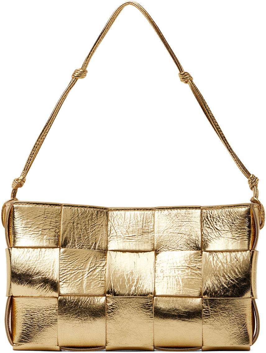 Taška cez rameno Bottega Veneta Intrecciato Leather Shoulder Bag Žltá | 742654 V3IE1, 0