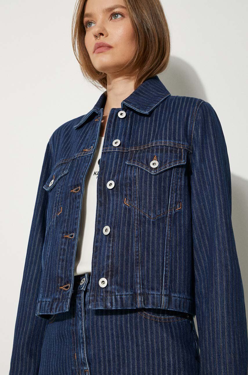 Bunda KENZO Striped Denim Jacket Modrá | FE62DV2456F2.DD, 0