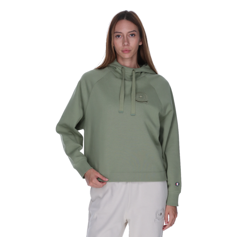 Mikina Champion Embroidered Raglan Hooded Sweatshirt Zelené | 118582-GS046