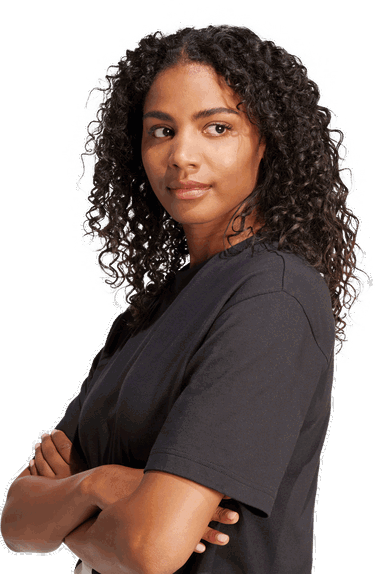 Crop Top adidas Originals Essentials Cropped T-Shirt with 3-Bar Logo Čierna | JG8736, 4