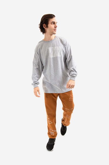 Tričko Pleasures T-Shirt Stretch Long Print Šedá | P21W043, 1