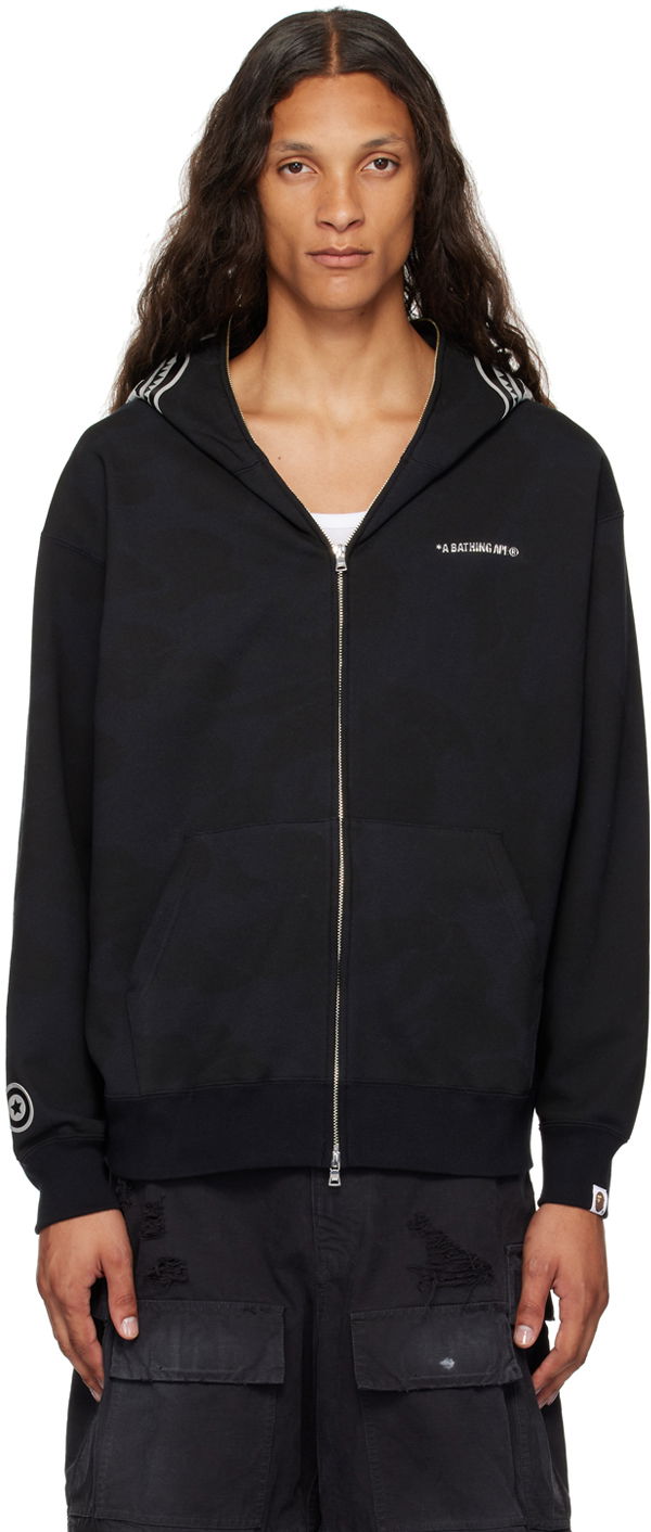 Mikina BAPE BAPE Black Ink Camo Shark Hoodie Čierna | 001ZPK301305M, 0