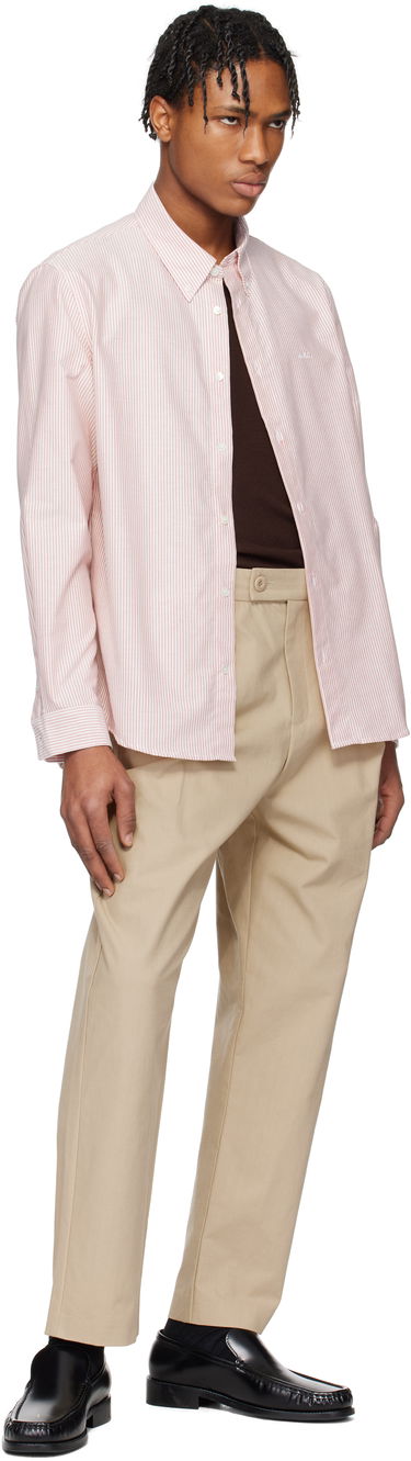Nohavice A.P.C. A.P.C. Renato Pleated Trousers Béžová | COHFU-H08428, 3