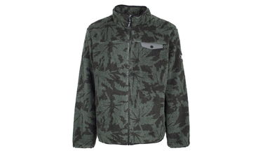 Bunda Irie Daily Insaneia Leaf Pattern Fleece Jacket Zelené | 910D116-464, 0