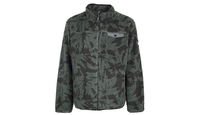 Insaneia Leaf Pattern Fleece Jacket
