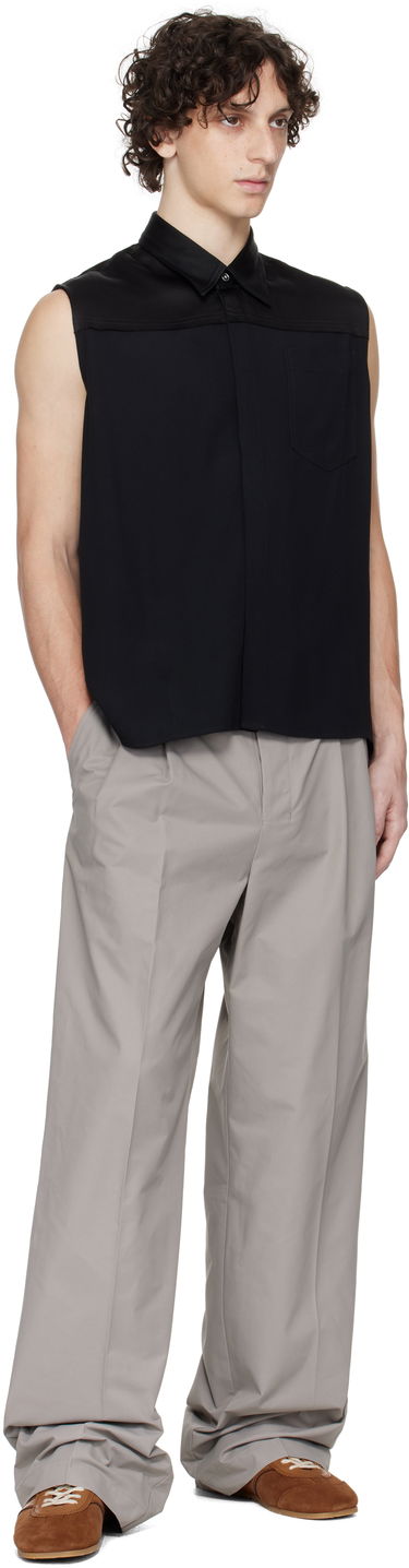 Nohavice AMI AMI Paris Large Trousers Šedá | HTR432.CO0101, 3