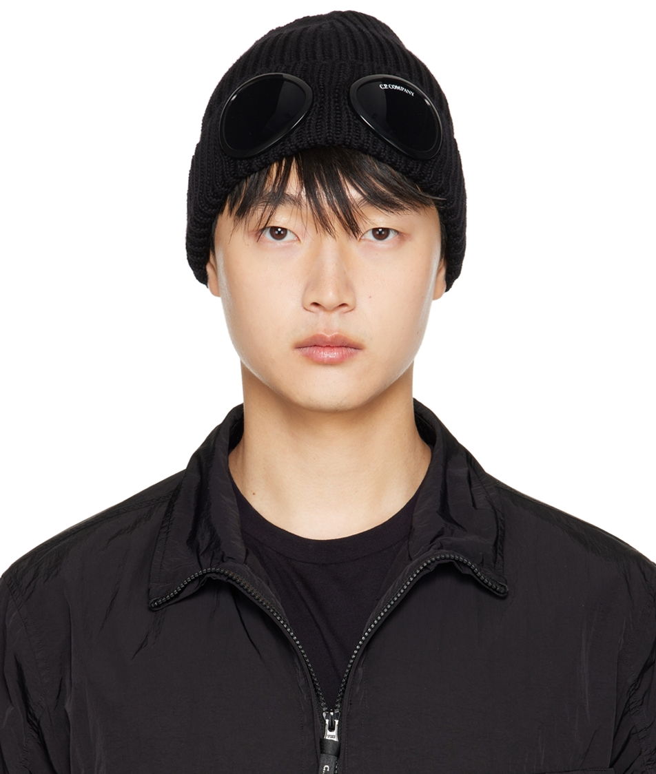 Kulicha C.P. Company Merino Wool Goggle Beanie Čierna | 13CMAC122A-005509A, 0
