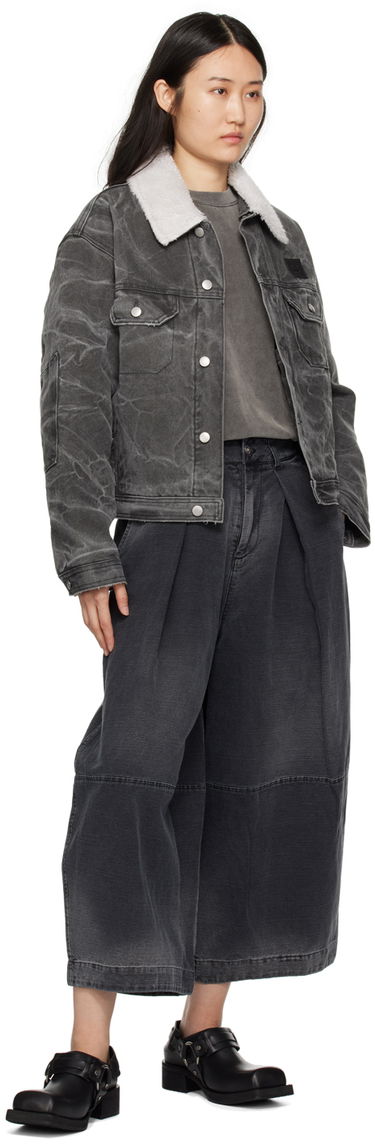 Nohavice YMC YMC Deadbeat Wide-Leg Trousers Šedá | Q4WAG, 3