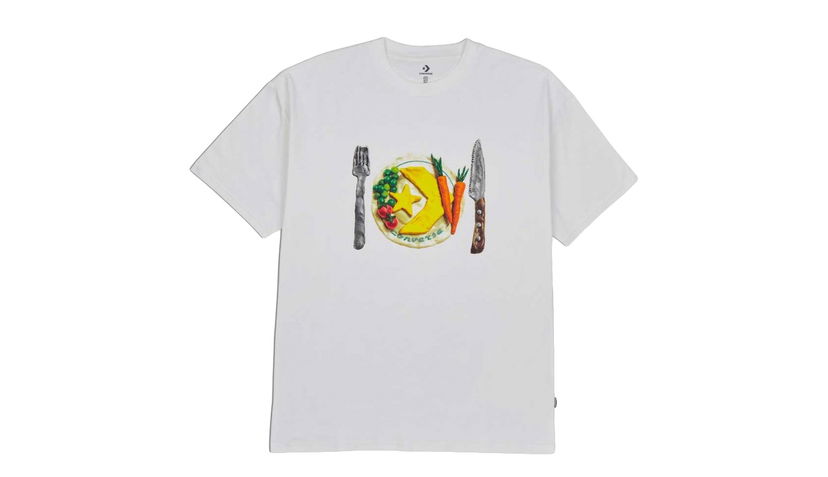 Tričko Converse For Dinner Tee Biela | 10022938-A01