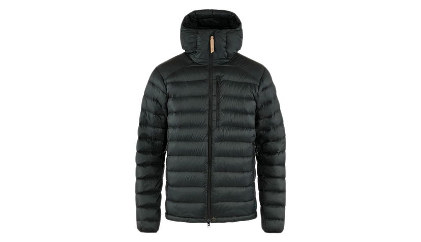 Prešívaná bunda FJÄLLRÄVEN Keb Touring Hooded Down Jacket Čierna | F84751-550