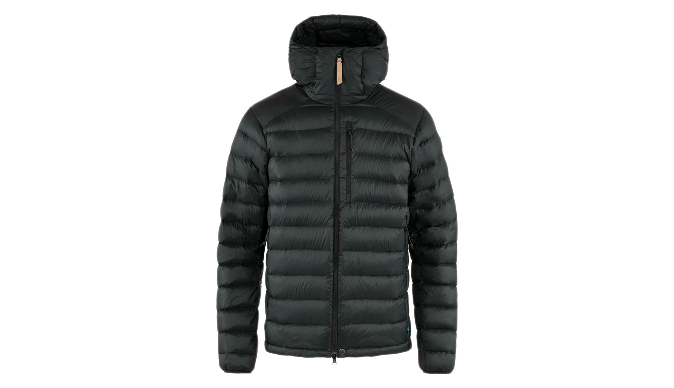 Prešívaná bunda FJÄLLRÄVEN Keb Touring Hooded Down Jacket Čierna | F84751-550, 0