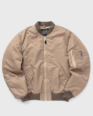 Bomber bunda Schott NYC Bomber Jacket Beige Béžová | MACAMPSRS-DESERT, 0