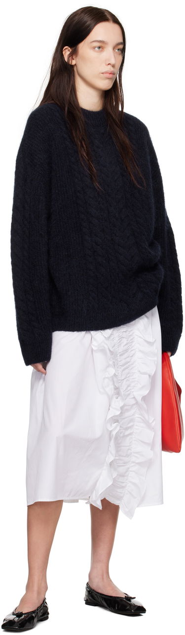 Sveter Cecilie Bahnsen Anette Cable Knit Sweater Navy | 3.24KNI51002 ANETTE JUMPER, 3