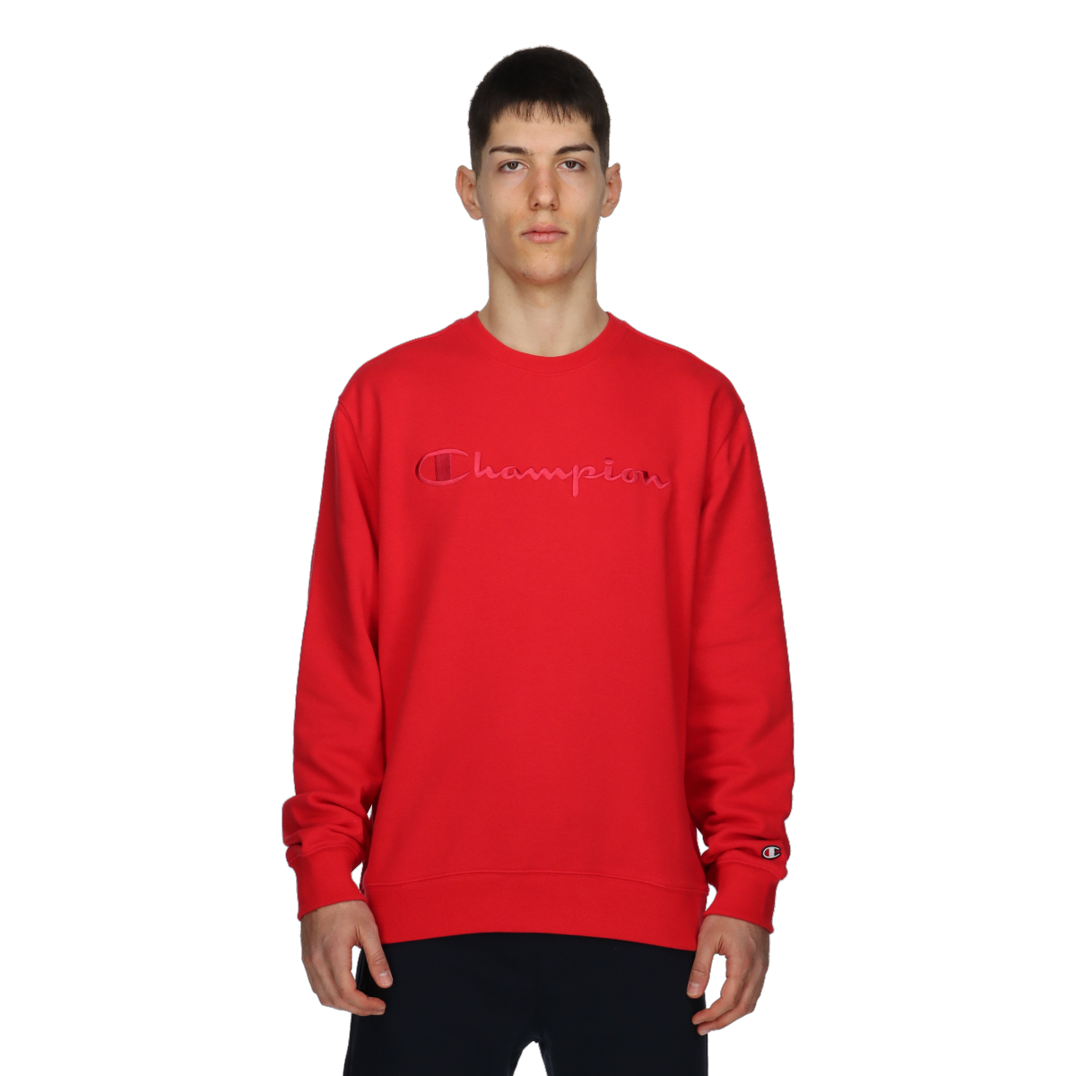 Mikina Champion Champion Embossed Logo Sweatshirt Červená | 219869-RS019, 0