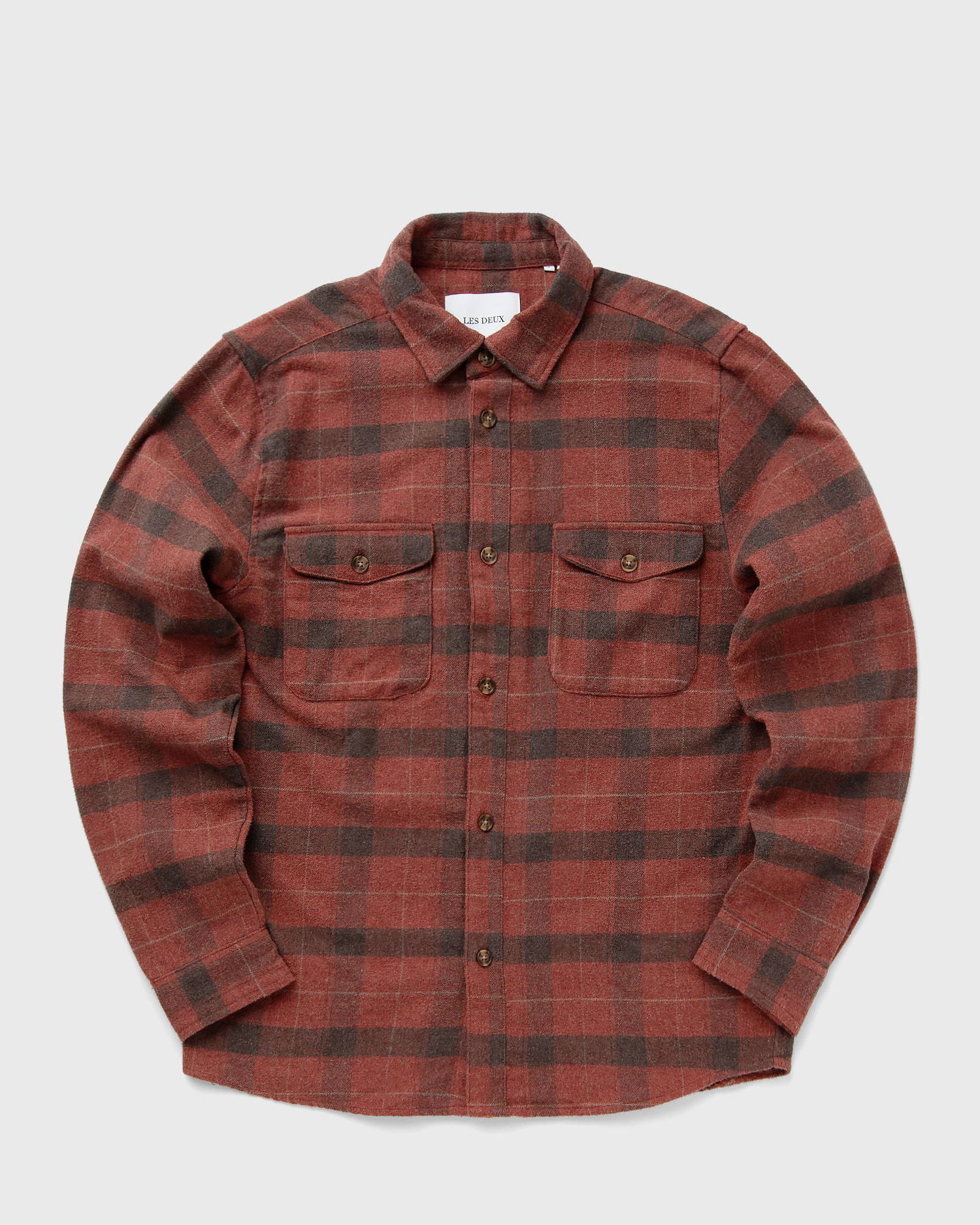 Košeľa Les Deux Flannel Check Shirt Červená | LDM410199-844630, 0