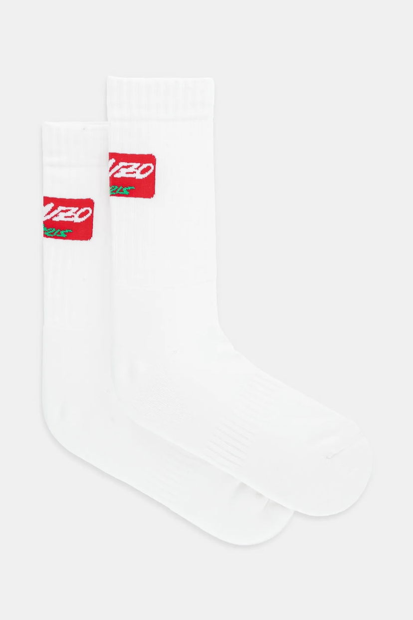 Ponožky KENZO Kenzo x Futura Socks Biela | FF68SU195KSB