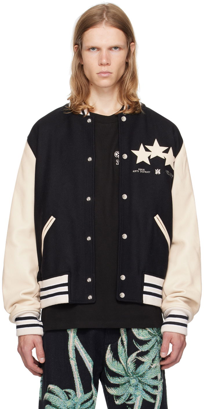 Bomber bunda AMIRI Stars Bomber Jacket Čierna | AMOUBB1004, 0