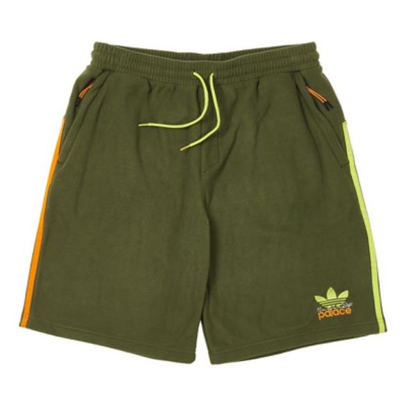 Šortky adidas Originals adidas Originals x PALACE SS22 Stripe Logo Straight Shorts Zelené | HM9194