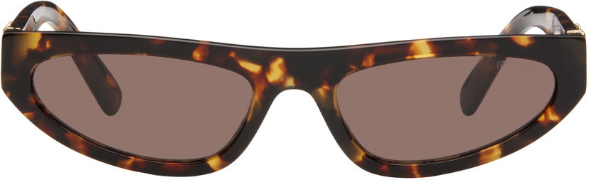 Slnečné okuliare Miu Miu Miu Miu Cat Eye Acetate Sunglasses Hnedá | 0MU 07ZS 8056597989244