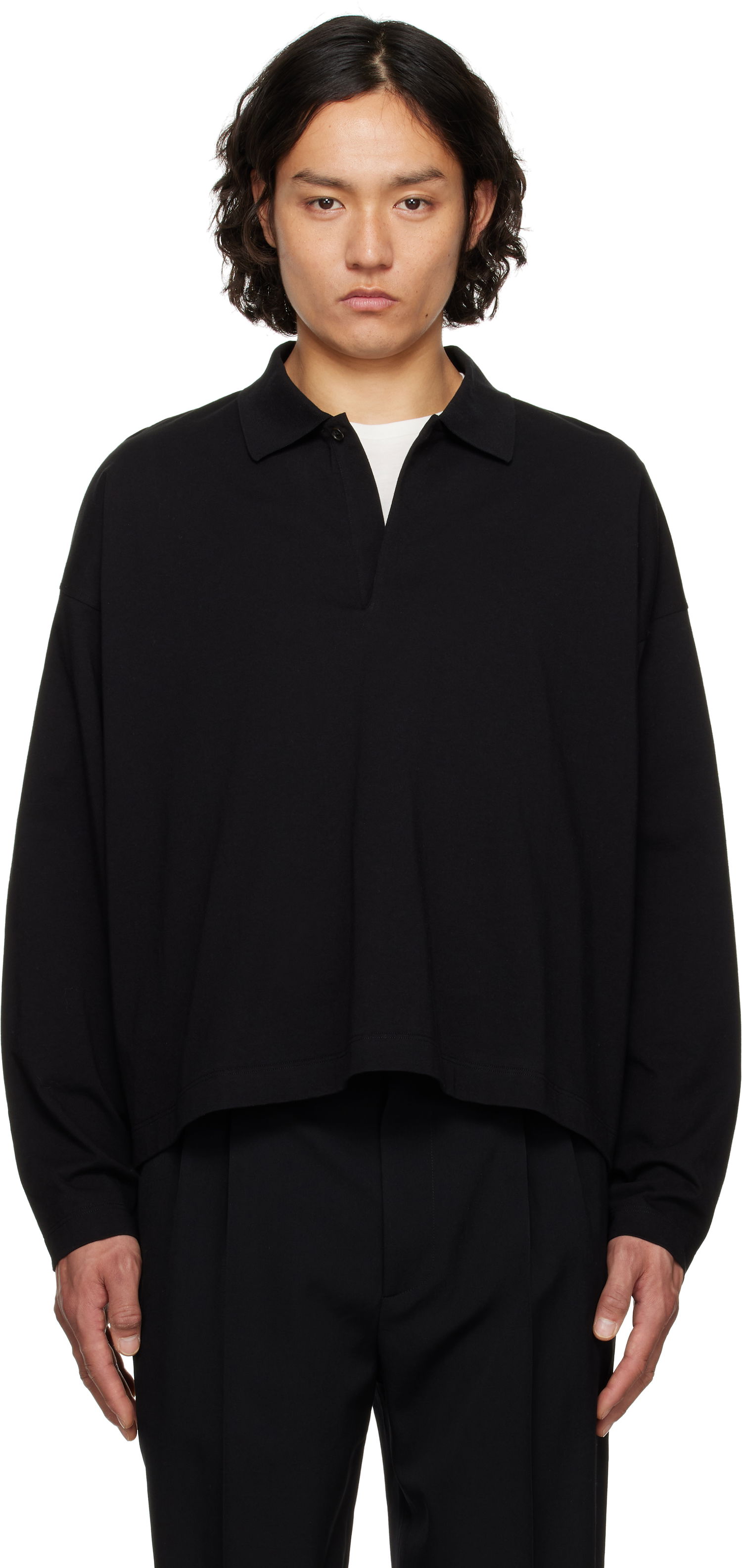 Polo tričko The Row The Row Bryson Cropped Polo Čierna | 855-K643, 0