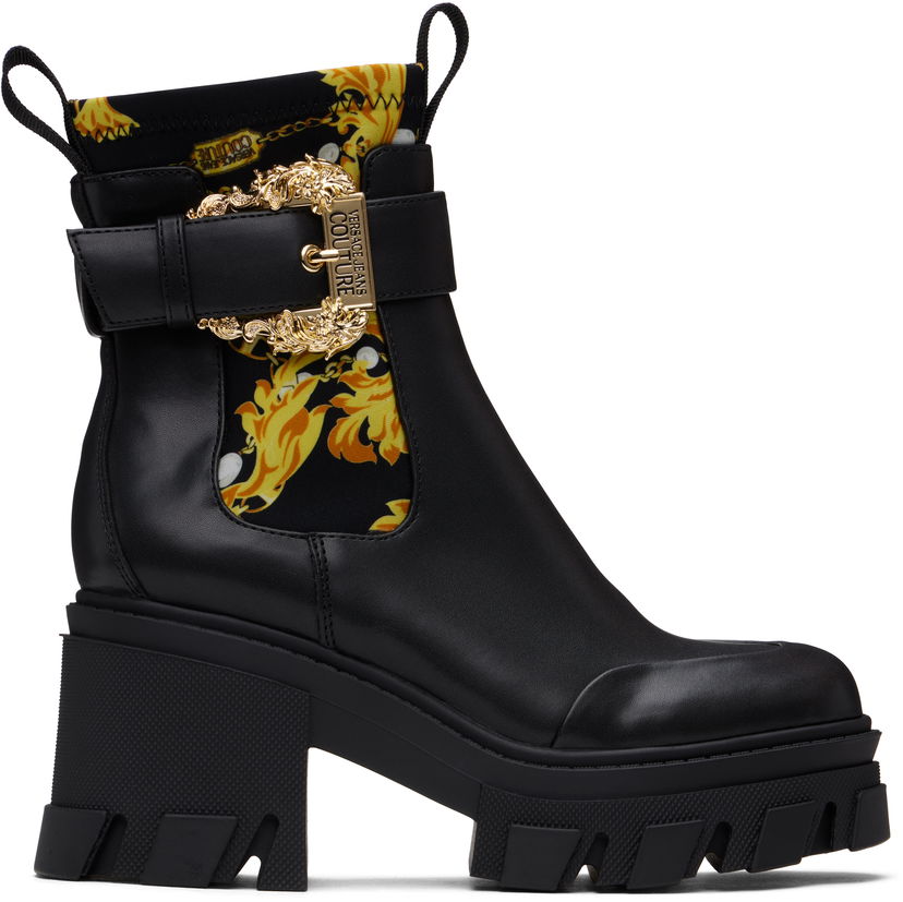 Tenisky a topánky Versace Versace Jeans Couture Sophie Chain Boots Čierna | E77VA3S84_EZS867
