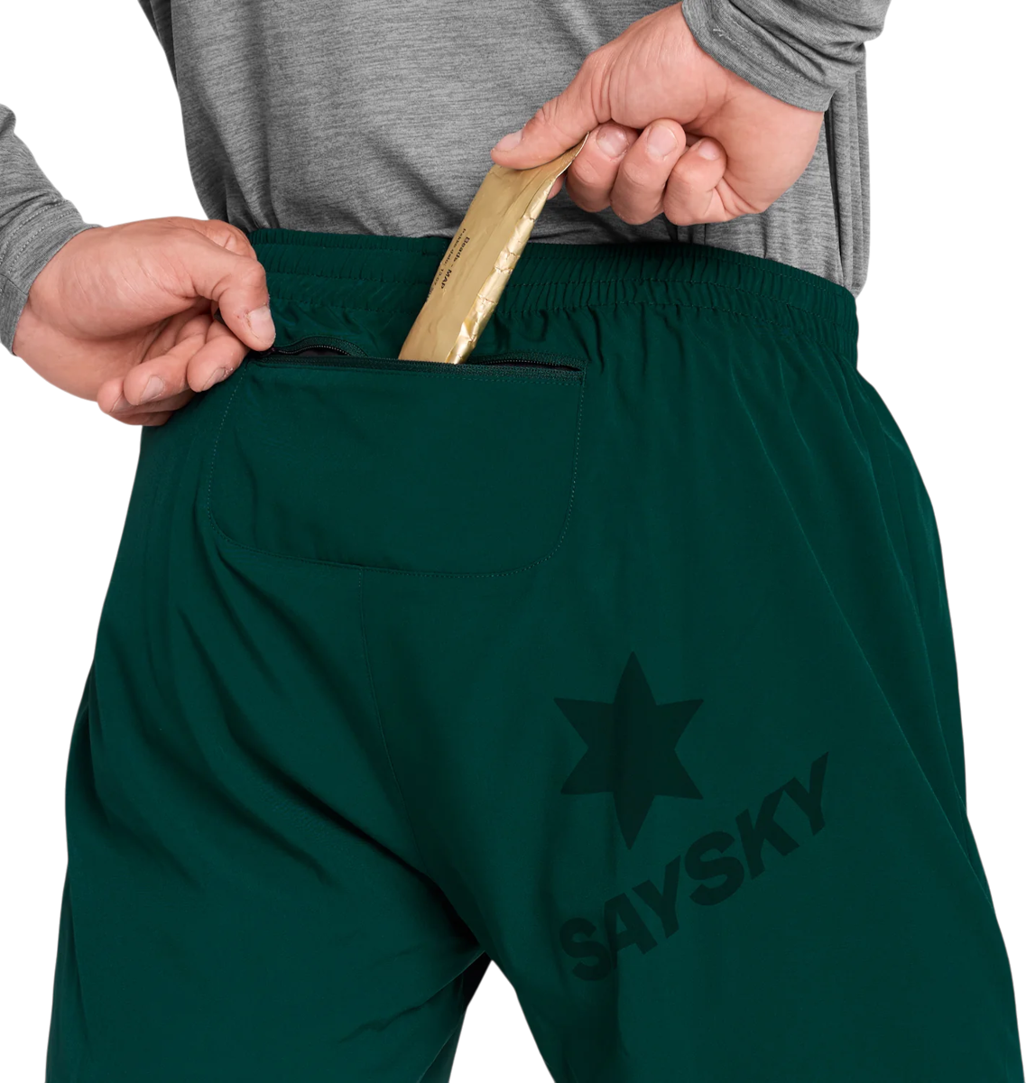 Šortky Saysky Saysky Pace 5" Running Shorts Zelené | omrsh21c317-omrsh21c317, 1