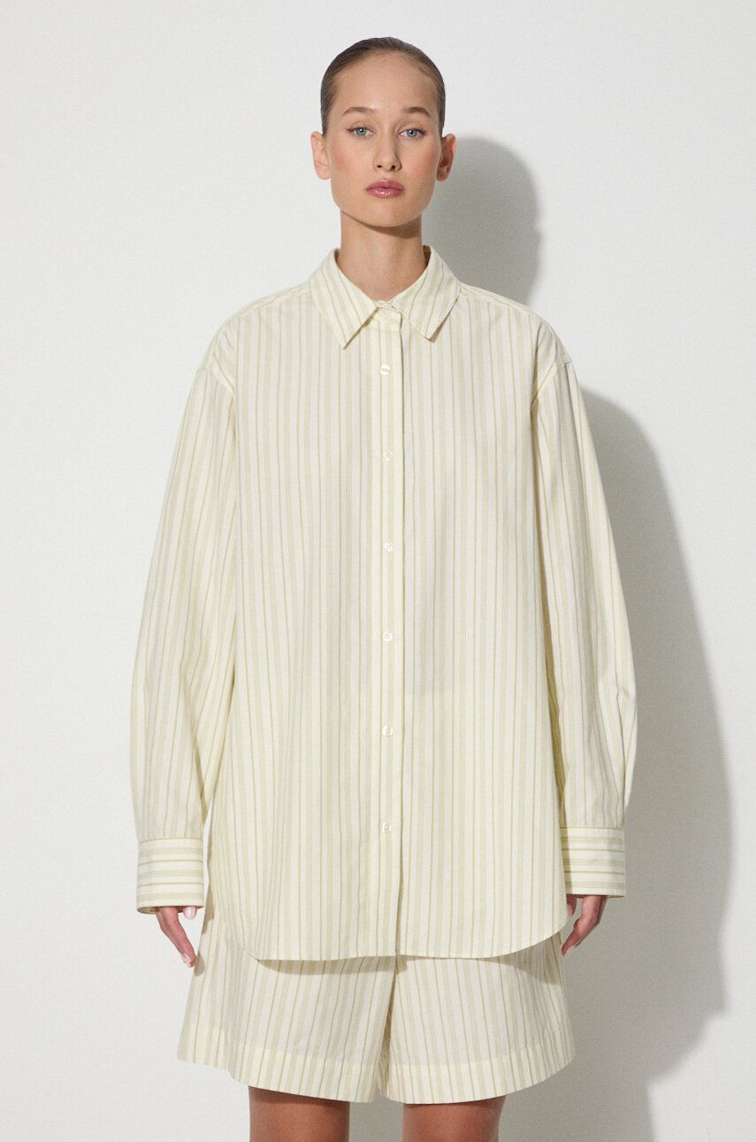 Košeľa Samsoe Samsoe Samsøe Samsøe SALOVAR Relaxed Fit Shirt Béžová | F24200110, 0