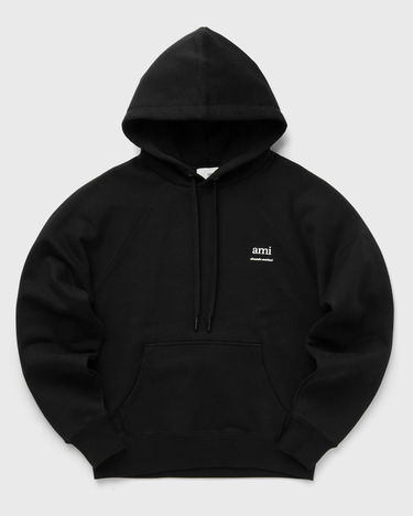 Mikina AMI Paris Raglan Hoodie Čierna | USW224.747, 4